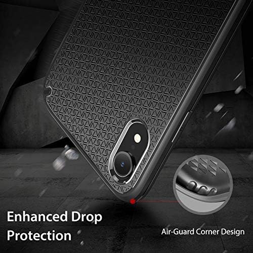 ESR Kikko Slim Case for iPhone XR, Flexible and Secure Grip Design Cover [Air-Guard Corners] [Easy Grip] for The iPhone XR, Black