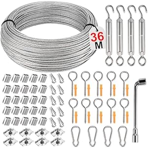 Philtool 73-teiliges Drahtseil Kit 3mm