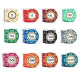Poker Chips Set ist wirklich ein Spaß für Kinder und Erwachsene.Klassische Chips Set ist ideal für Texas Holdem, Black Jack, Turniere, Karten Clubs oder Late-Night-Poker-Spiele mit den Freunden.