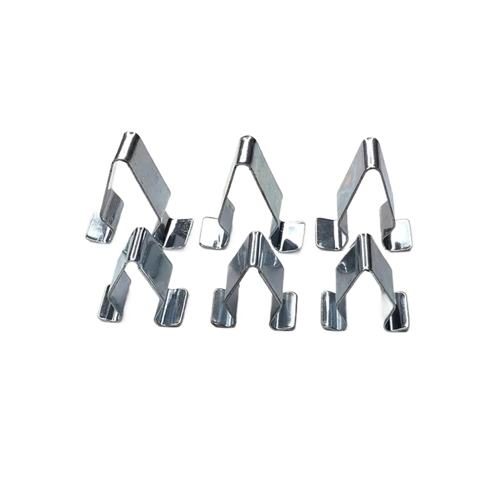 KXFVYNE Sliver Car Door Trim Panel Lining Clips Metal Interior Upholstery Retainer Rivet Fastener Compatible 10/20(B-10PCS)