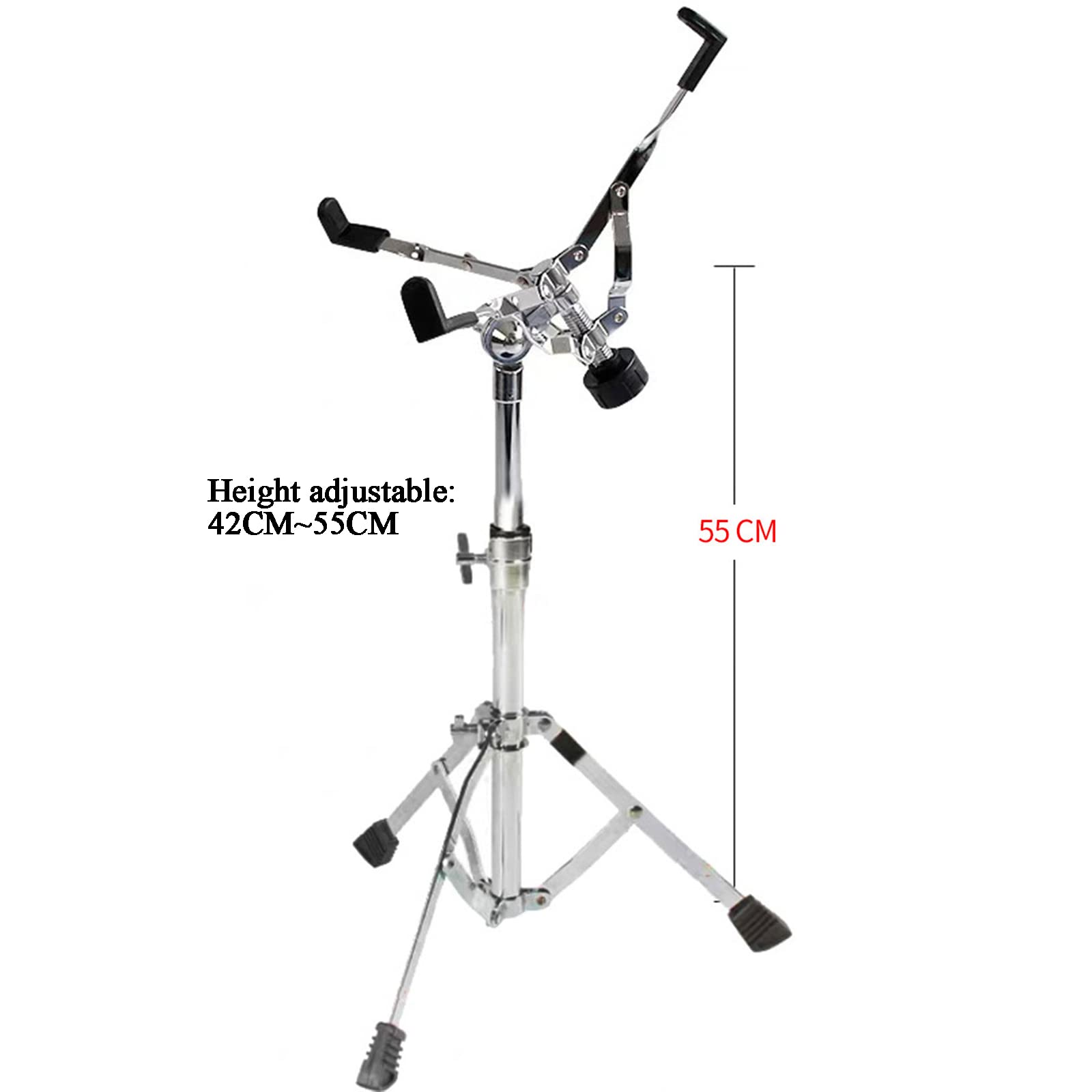 Soporte de Tambor de lengüeta de Acero, Soporte de Caja de trípode Ligero con Doble Refuerzo, Soporte de handpan Plegable, Tambores de handpan de Altura Ajustable