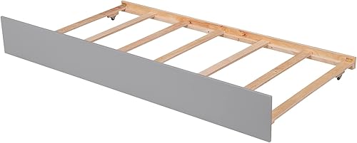 Miniatura 52 de Quarte Sofá cama multifuncional de tamaño individual con nido y estantes plegables en ambos lados, sofá cama con marco de madera y listones, para