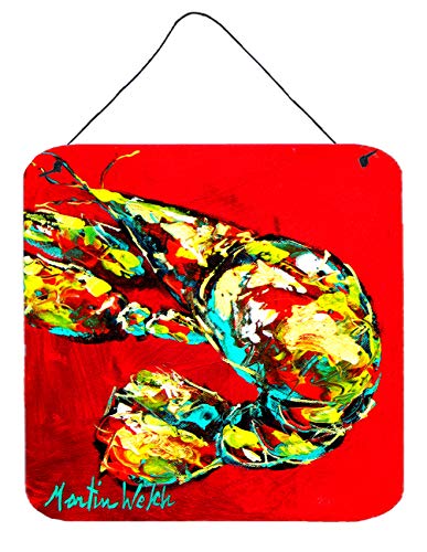 Caroline's Treasures MW1065DS66 Crawfish Told You So Wall or Door Hanging Prints Aluminum Metal Sign Kitchen Wall Bar Bathroom Plaque Home Decor, 6x6, Multicolor