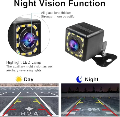 Image of 2.5MM Rear Camera for Car Stereo, Waterproof HD Backup Camera with Night Vision, 170 Ultra-Wide Viewing Angle