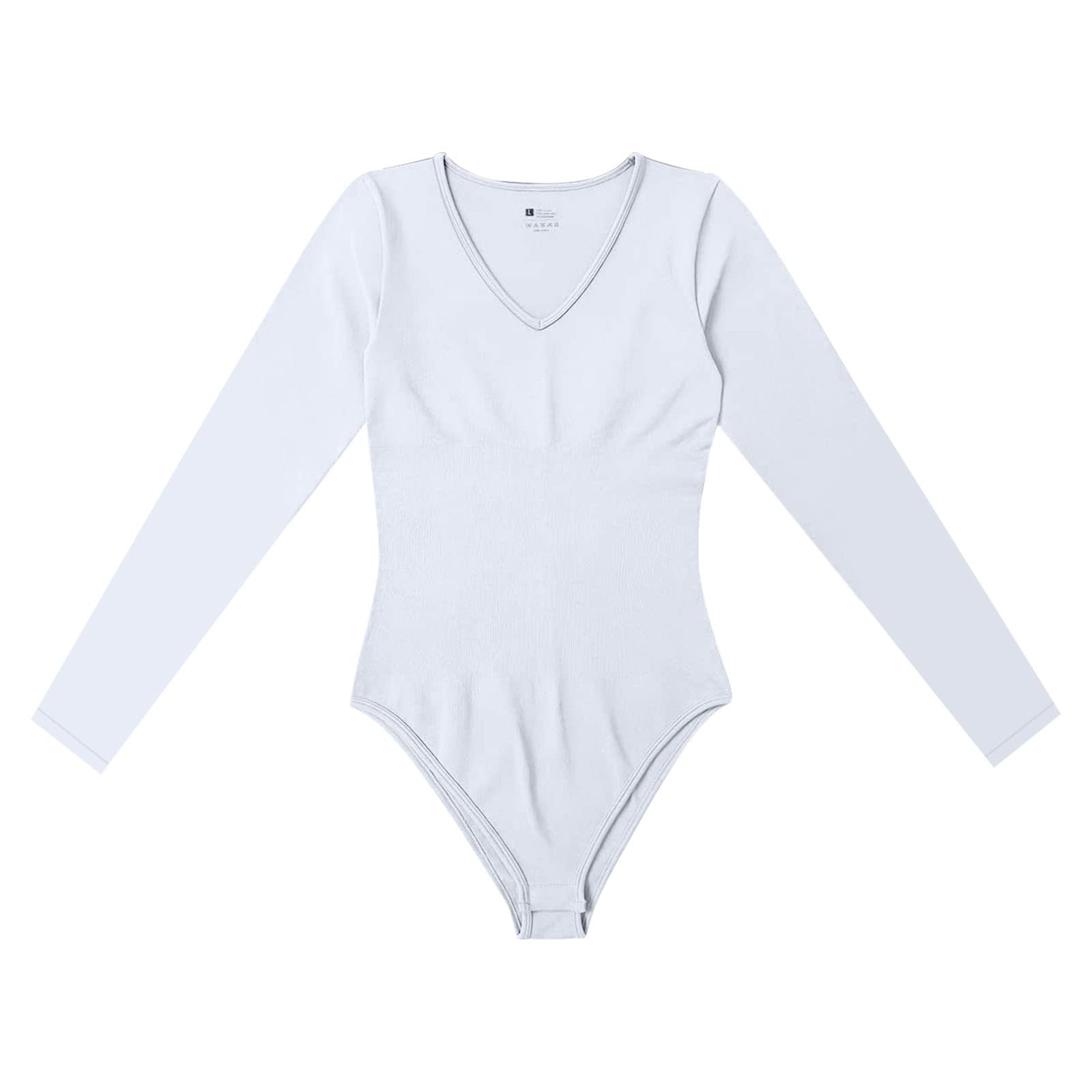 Shapewear Damen Body Shaper Bodysuit Figurformend Miederbody Langarm Bauchweg Atmungsaktiv Butt Lifting Vielseitig formend Slimming Komfortabel Weich