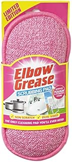 Elbow Grease® Pink Scrubbing Pad, Dual Sided Sponge, Washable, Reusable, Non-Scratch