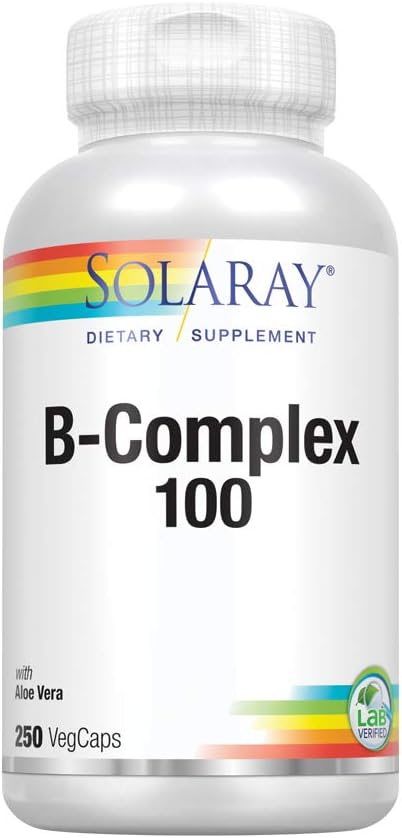 SOLARAYB-Complex 100 with Aloe Vera, 250 VegCaps