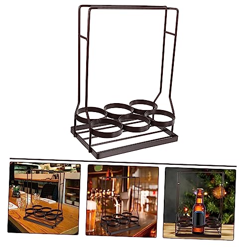 Soporte de Vino de Hierro para 6 Botellas Compacto miniatura 5