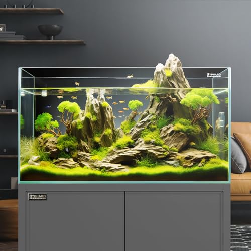 Image of LYPHARD AQUARIUMS Tall Rimless Aquarium 3 Gallon, Ultra Clear Low Iron Nano Fish Tank for Betta, L7.9xW7.9xH11.8 Glass Thickness 5mm with EVA Foam Leveling Mat