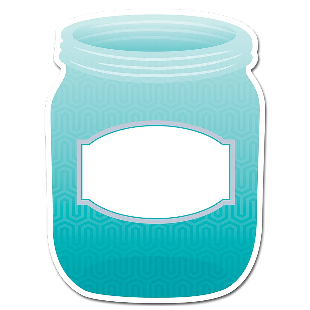 Creative Teaching Press Turquoise Mason Jar 10" Designer Cut-Outs (0657)