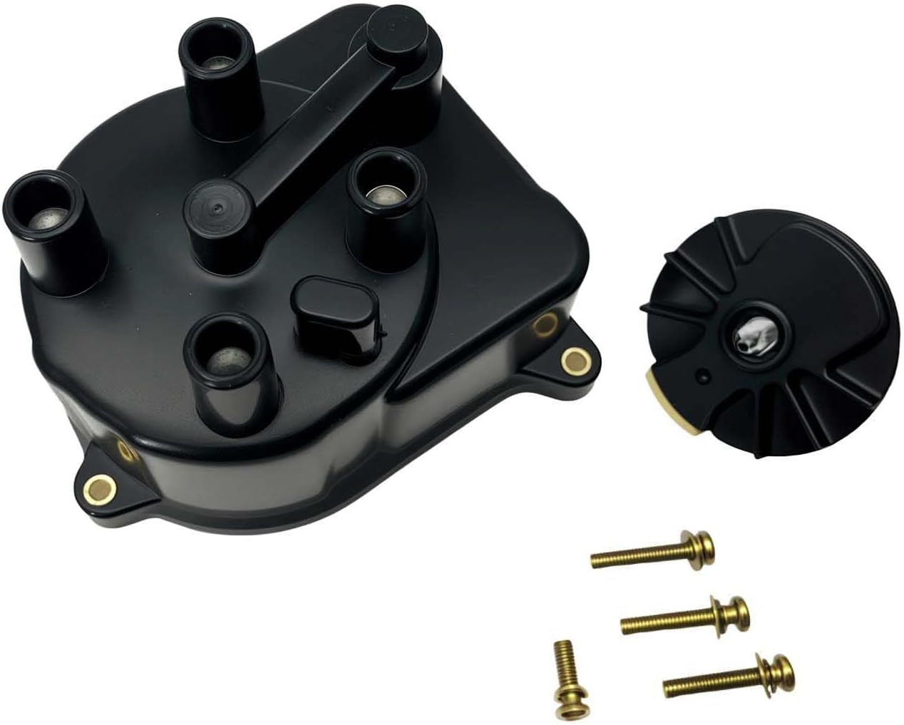 Ignition Distributor Cap and Rotor Kit Set 30102-P54-006 Compatible with 1992-2000 Civic 1994-1997 Civic del Sol 1997-2001 CR-V 1992-2001 Integra
