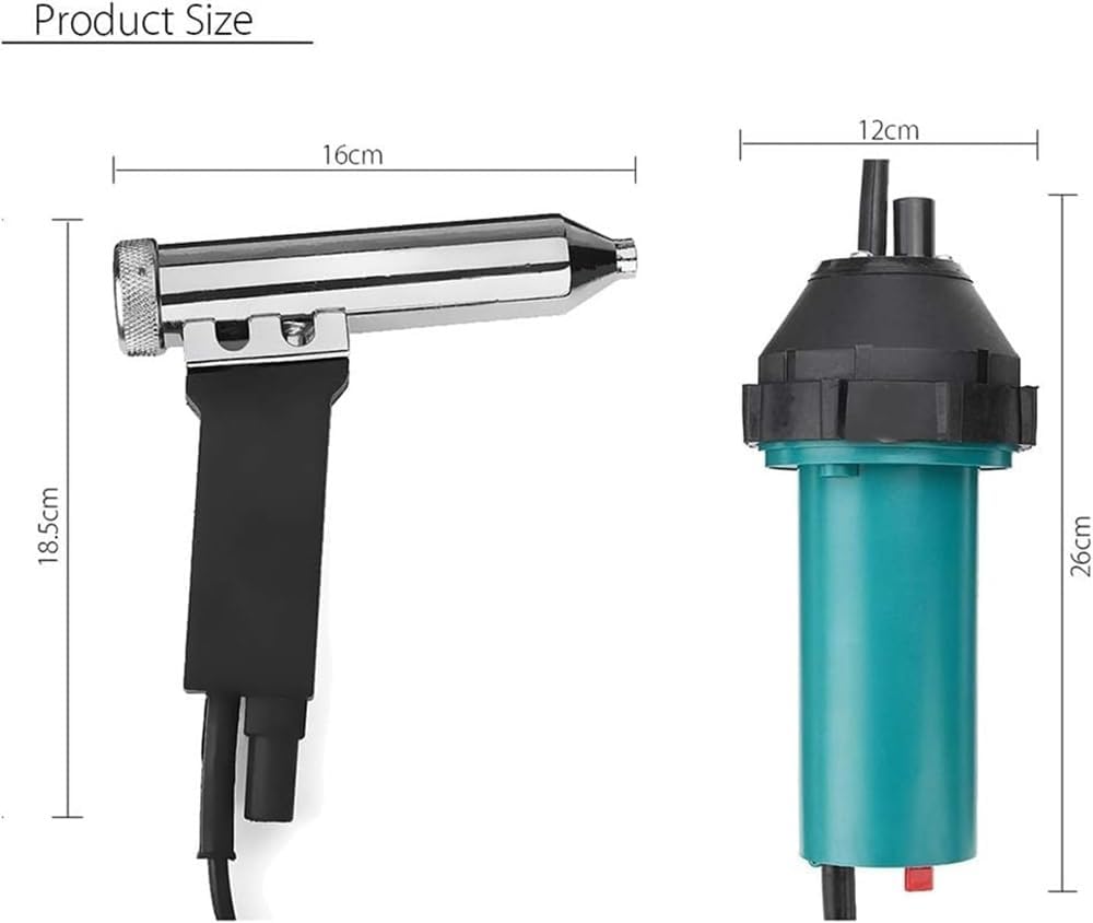 1080W Hot Air Gas Plastic Welder Welding Heat Gun Kit,Welder Hot Gas Pistol Heat Gun for Plastic Welding