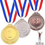 💕Materiale di alta qualità: Metal Medal è realizzato in metallo, con pregevole fattura, la vernice non si sbiadisce e può essere conservata a lungo. È molto adatto per competizioni, giochi e feste.