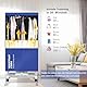 Kiseely Wäschetrockner, Tragbare Trockenmaschine mit Timer, 60inch Wäschetrockner mit großer Kapazität, elektrischer Trockner/Rack für Zuhause (Blau TR1)