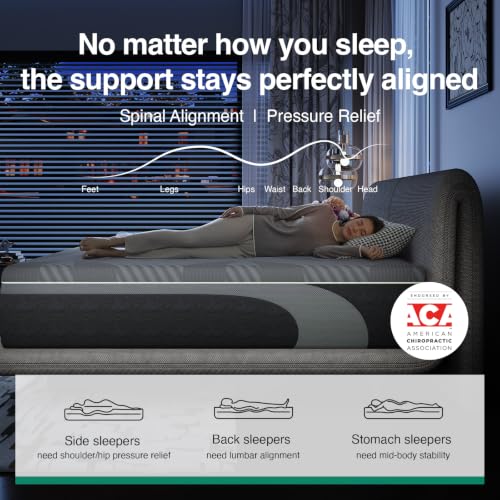 Image of Novilla AiryFlow Twin Mattress 10 Inch, Twin Memory Foam Mattress