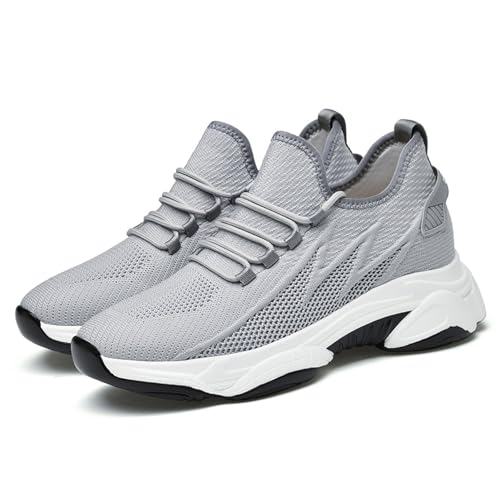 Men's Invisible Height Increasing Elevator Shoes 6/8/10 CM Women's Casual Mesh Breathable Walking Unisex Sneakers3