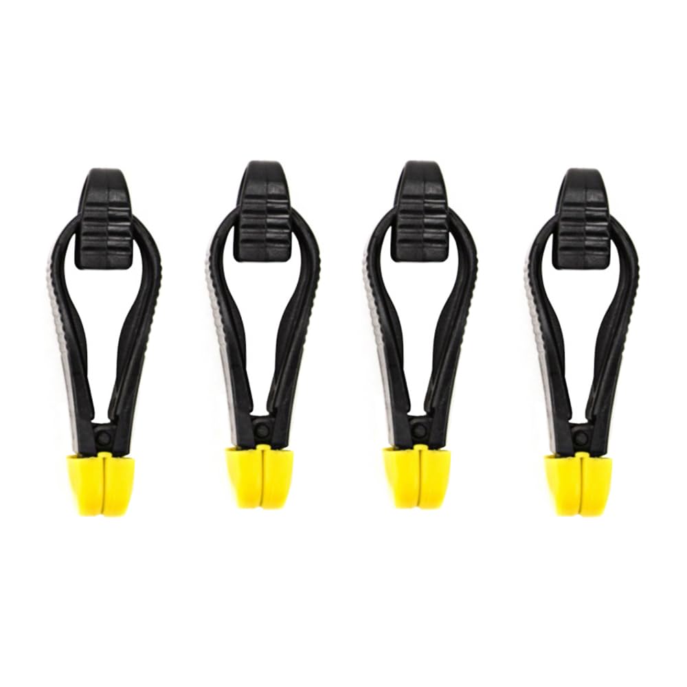 4Pcs Small Down Rigger Release Clips, Heavy Tension Snap Release Clips, Power Grip Board Mast Release Snap Clip Clamp for Board Trolling Boat Sea Fishing