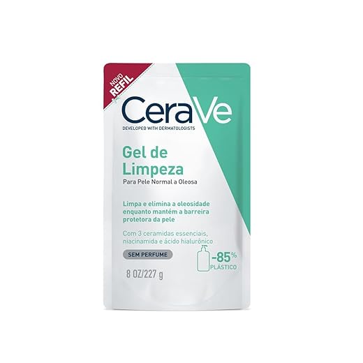 CeraVe, Gel de Limpeza Facial para pele oleosa, com Ácido Hialurônico e Niacinamida