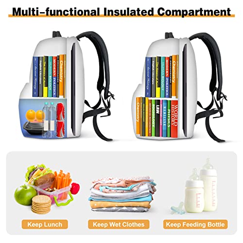 Ocraho Lunch Bag Backpack, Insulated Cooler Lunch Box Backpack,Travel Laptop Backpack with USB Port for Women Men Fits 15.6 Inch Laptop - Image 3