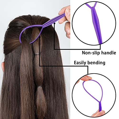 Hautoco 2000Pcs Hair Bands, 24 Colors Small Elastic Hair Ties With 3Pcs Pony Tail Hair Tools For Women Girls, Colorful Mini Hair Rubber Bands Hair Accessories For Thin Thick Hair #TOP4