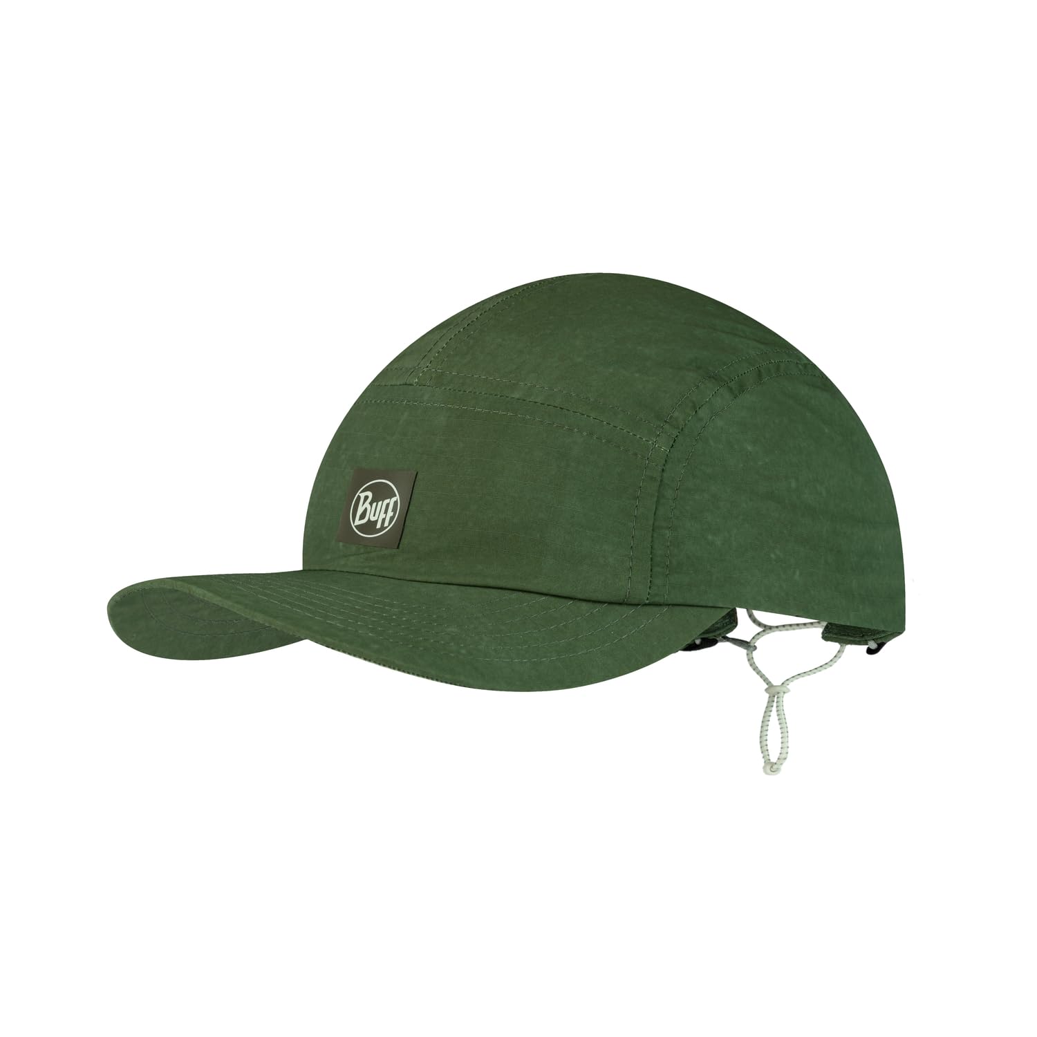 Buff®| Cap 5 Panel Explore Man Women Adult Flexible, UPF50, Adventure, Adjustable, Recycled Materials, Comfortable, Quality, One Size, Green