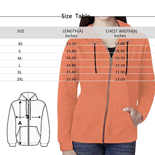 INTERESTPRINT Women\'s Musical Instruments on Turquoise Background with Drum Set, Guitar, Trumpet, Saxophone, Violin, Lyre Zipper Hoodies Sweatshirt XXL