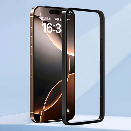 Tempered Glass Screen Protector Easy Installation Frame Simple Black For iPhone 17 Series Screen Protector Alignment Tool (For iPhone 17Pro)
