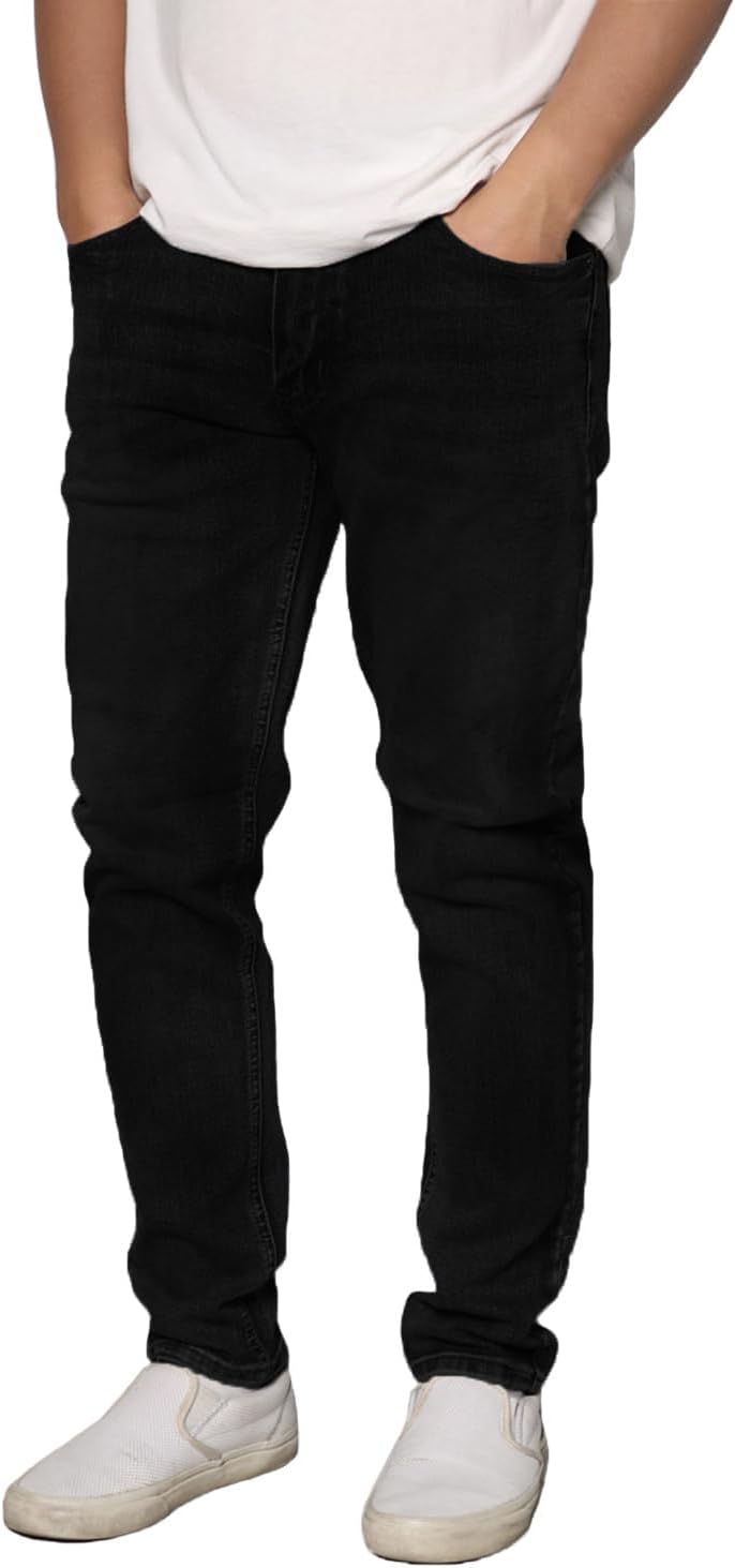 URBANJ Men's Stretch Loose Fit Denim Jeans
