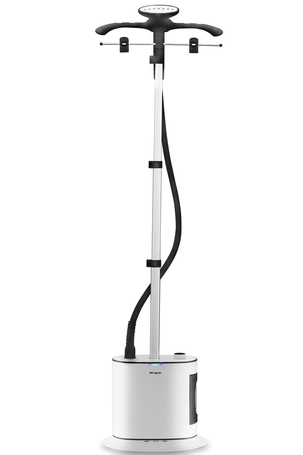 Fabric Steamer,Upright Garment Steamer with Fabric Brush and Garment Hanger,White and Black,Electric Iron for Home and Travel