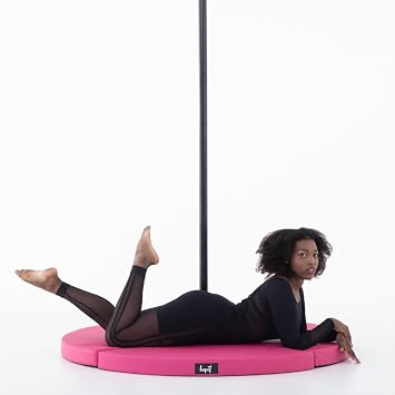 LUPIT POLE Premium Dance Mat - حصيرة تحطم قابلة للطي مع حشوة رغوة EPE عالية الجودة + غطاء جلدي مرن مقاوم للماء - وسادة أمان من السقوط الواقي لرقصة القطب