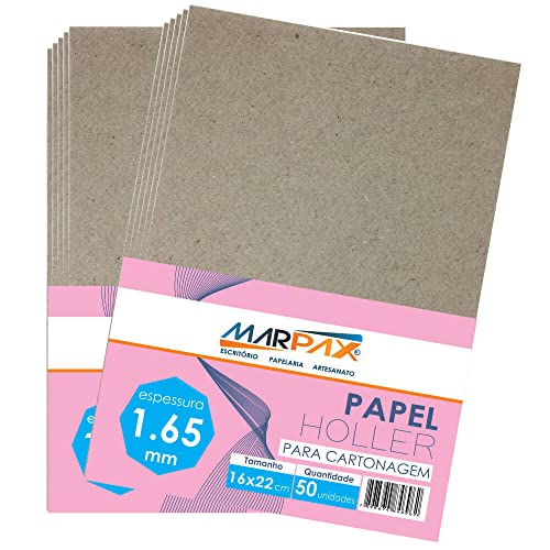 Papel Holler para cartonagem Marpax 1,65mm 16x22cm 50un