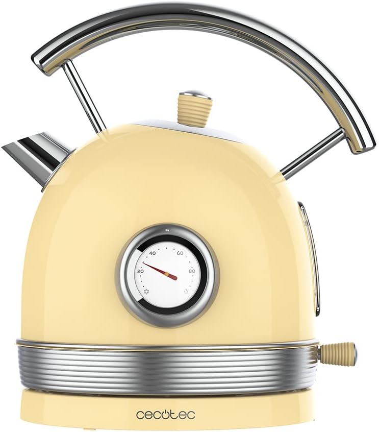 Bollitore elettrico Arendo in acciaio inox da 1,5L, a doppia parete, impostazione della temperatura 40