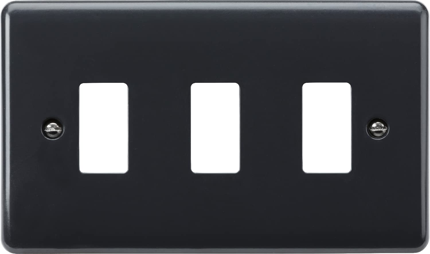 Knightsbridge Anthracite 3G Grid Faceplate [Part M Compliant]