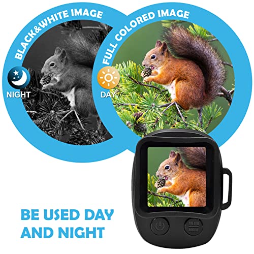 Eujgoov Night Vision Viewer R7 ABS 128 GB 500-1000Meter 7 Níveis Ajuste IR Telescópio Monocular Exte