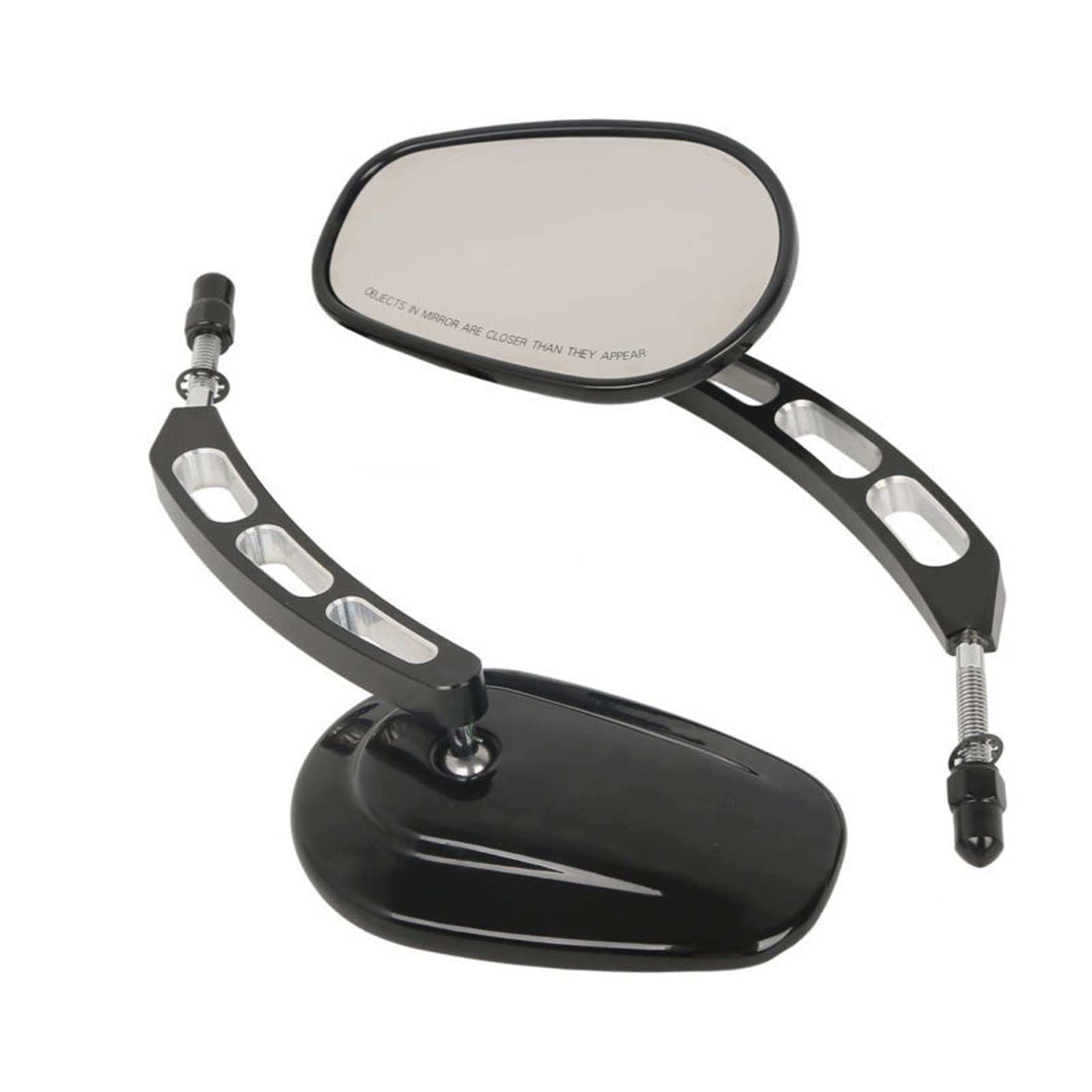 Specchietti laterali retrovisori moto 8mm per Harley Sportster Touring Dyna Street Bob FXDB Fat Bob FXDF Fatboy  201355758