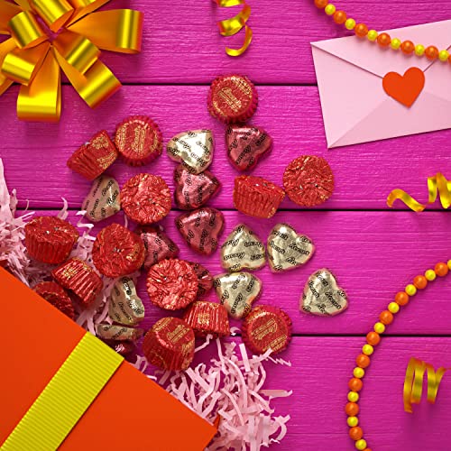 Reese's Miniatures And Hearts Milk Chocolate Peanut Butter Candy, Valentine's Day, 23.75 Oz Variety Bag #TOP3