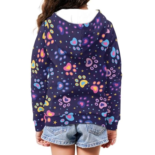 Image of Unisex Zipper Sweatshirt Boys Girls Hooded with 2 Pocket Pullover Hoodies for 6-16Y Kids