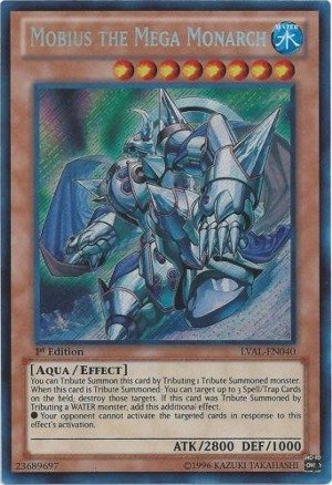 YU-GI-OH! - Mobius The Mega Monarch (LVAL-EN040) - Legacy of The Valiant - 1st Edition - Secret Rare