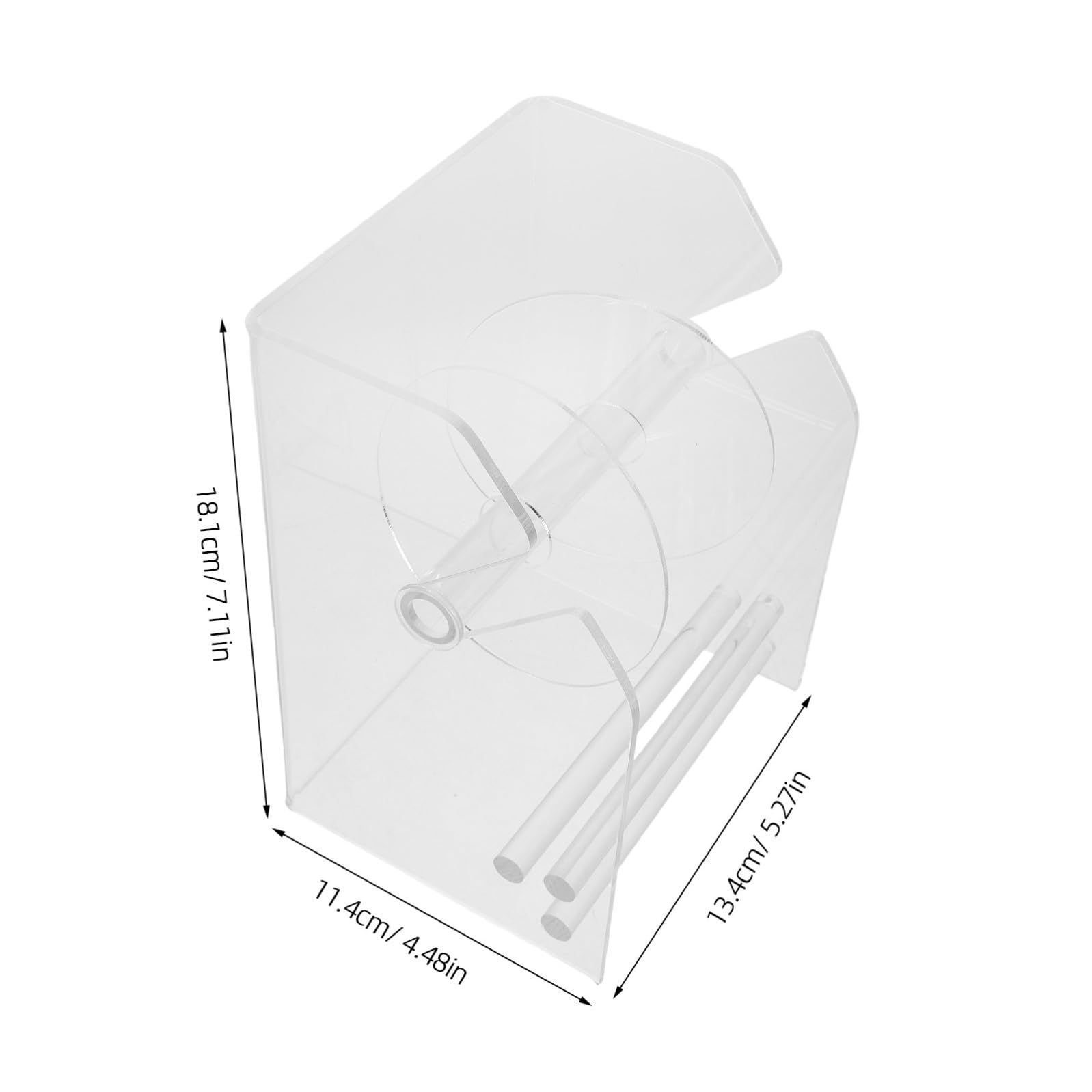Dispenser Etichette Adesive in Acrilico Supporto Etichette da Muro 3 Scomparti per Duraturo Organizer Compatto per Ufficio e Casa