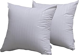 Feather Proof Pillow Protectors 20x20 Waterproof Cover for Goose Down Square Throw Pillows 2 Pack