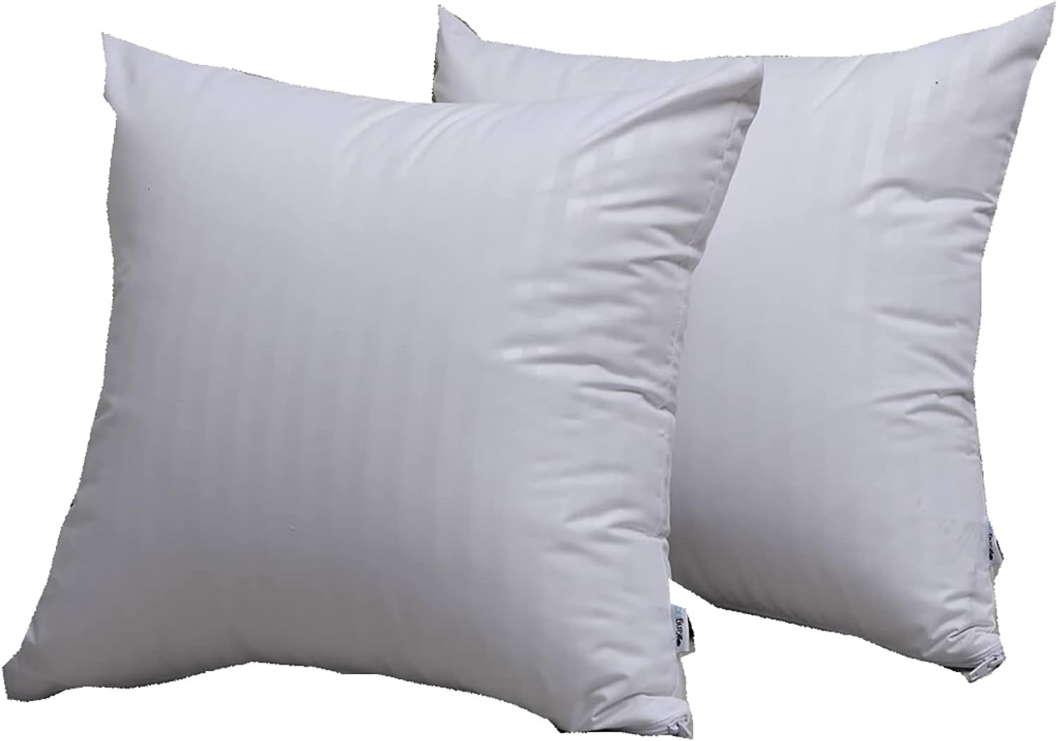 Kingnex Feather Proof Pillow Protectors 20x20 Waterproof Cover for Goose Down Square Throw Pillows 2 Pack