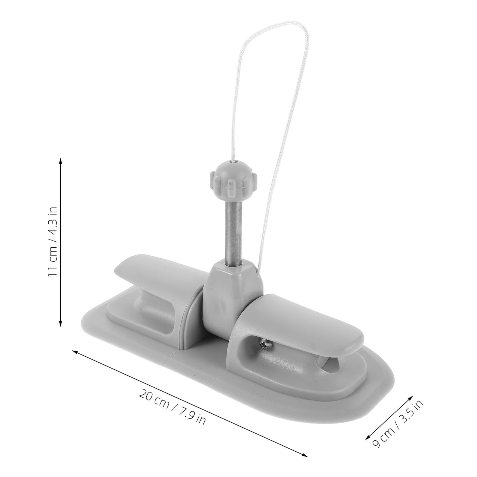 Toyvian Bootsruderhalter mit 10mm Bohrung aus Aluminiumlegierung und PVC
