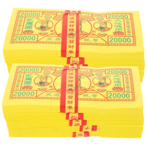 CIMAXIC 350Sheets Ancestor Money Paper for Burning Ghost Money Paper for Rituals Lightweight and Durable Traditional Chinese Design for Festivals and Ceremonies