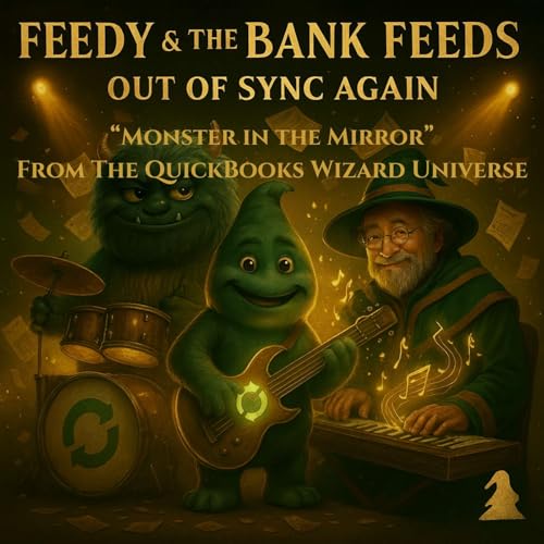 Feedy & The Bank Feeds – Monster in the Mirror (QuickBooks Wizard Universe Series)
