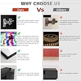 ELEGANT 180cm LED TV Unit Black Gloss Modern TV Stand Cabinet with Ambient RGN Lights for 50 52 55 60 65 75 inch 4k TV Living Room and Bedroom Furniture with Storages and Shelves - Image 6