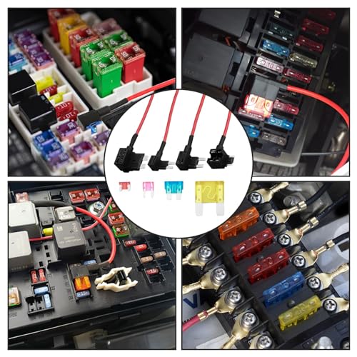 8pcs High Quality Car Circuit Fuse Tap Set for Hardwire Kit Cable HK3 HK4 HK3-C HK5 - ATO, Mini, Micro2, Mini Adapter/Holder Included - Image 5