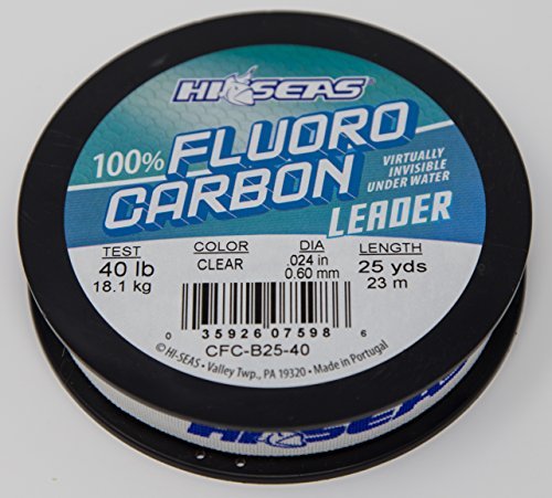 Hi-Seas Fluorocarbon Leader 40lb 25yds Transparente