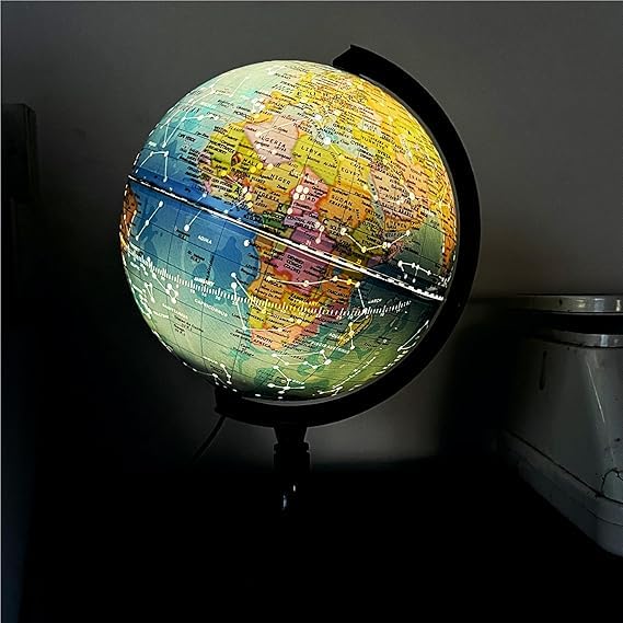 Image of Celestial World Globe With Led Light for Home Decor, Office Decor, Gift Item.