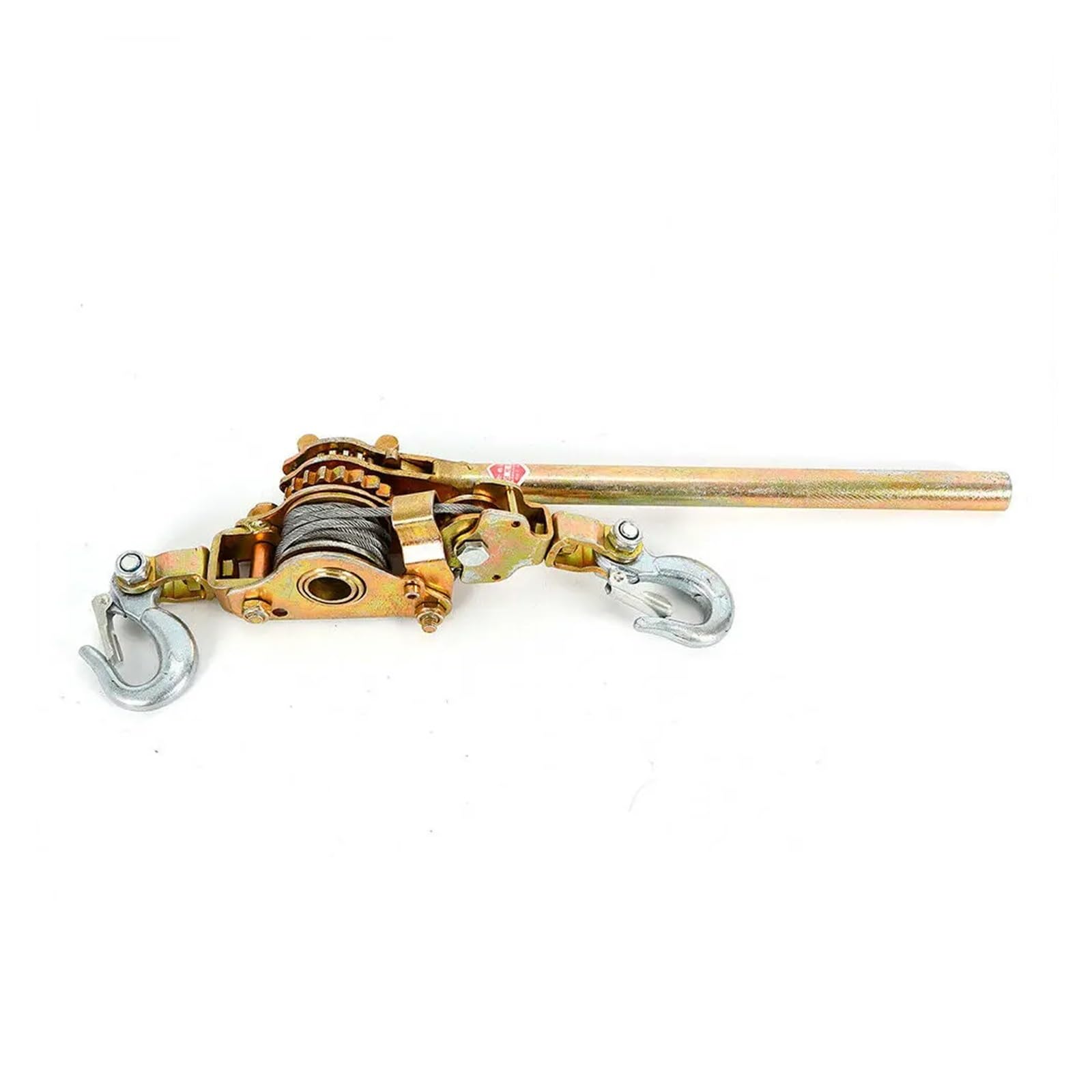 Verricello Manuale Estrattore a leva manuale for carichi pesanti da 2 tonnellate 4400LB, cricchetto for paranco a cavo con doppi ganci