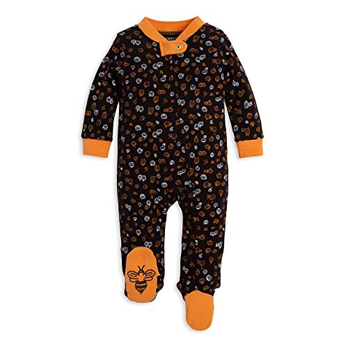 Image of Burt's Bees Baby unisex-baby Sleep & Play, Organic One-piece Romper-jumpsuit Pj, Zip Front Footed Pajama